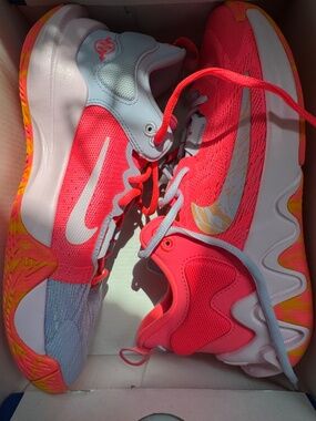 NEW 2022 Nike Giannis Immortality 2 EP 'Hot Punch Mismatched' size 7